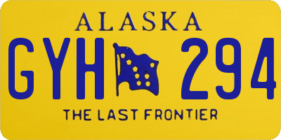 AK license plate GYH294