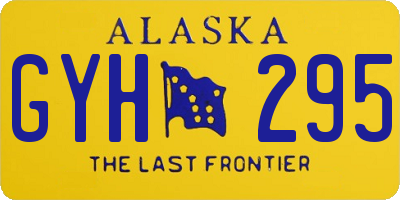 AK license plate GYH295