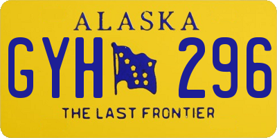 AK license plate GYH296