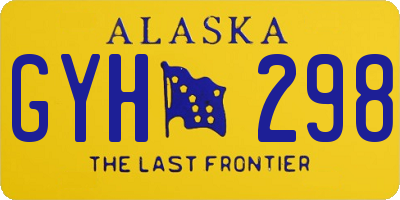 AK license plate GYH298