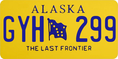 AK license plate GYH299