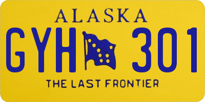AK license plate GYH301