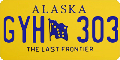 AK license plate GYH303