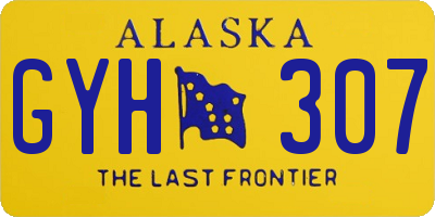 AK license plate GYH307