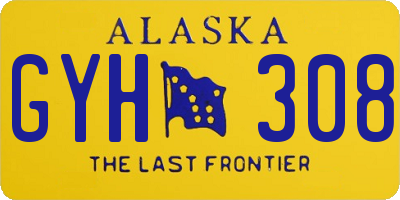 AK license plate GYH308