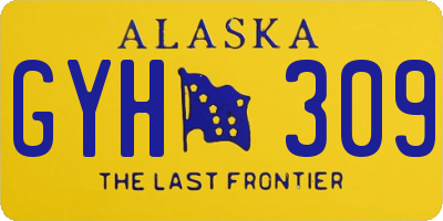 AK license plate GYH309