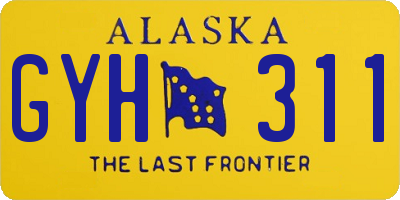 AK license plate GYH311