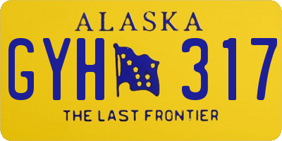 AK license plate GYH317
