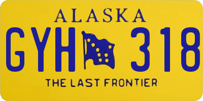 AK license plate GYH318
