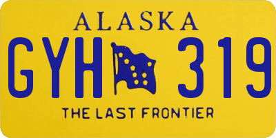 AK license plate GYH319