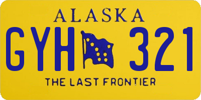 AK license plate GYH321