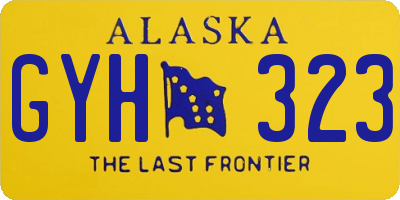 AK license plate GYH323