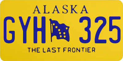 AK license plate GYH325