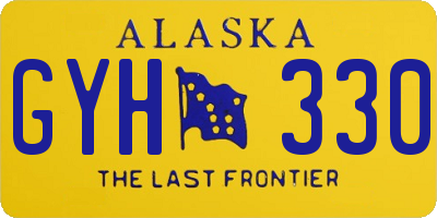 AK license plate GYH330