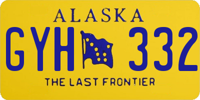 AK license plate GYH332