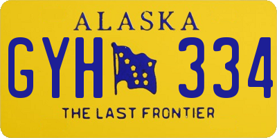 AK license plate GYH334