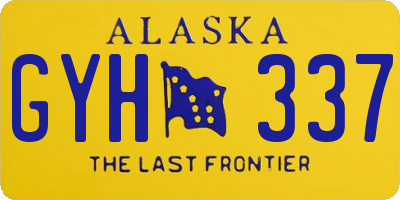 AK license plate GYH337