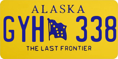AK license plate GYH338