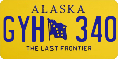 AK license plate GYH340