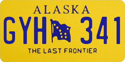 AK license plate GYH341