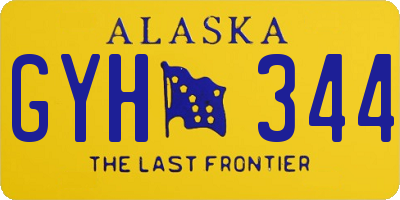 AK license plate GYH344