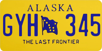 AK license plate GYH345