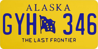 AK license plate GYH346