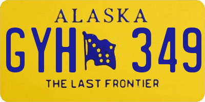 AK license plate GYH349