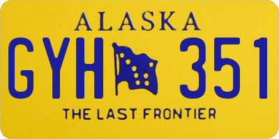 AK license plate GYH351