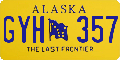 AK license plate GYH357