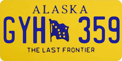 AK license plate GYH359