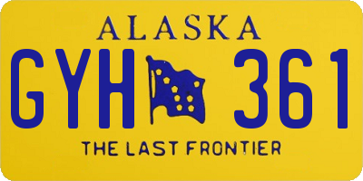 AK license plate GYH361
