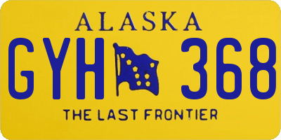 AK license plate GYH368