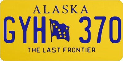 AK license plate GYH370