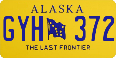 AK license plate GYH372