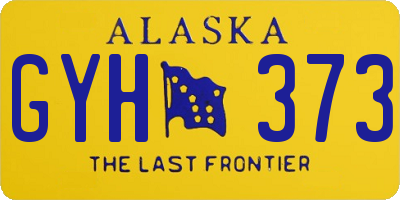 AK license plate GYH373