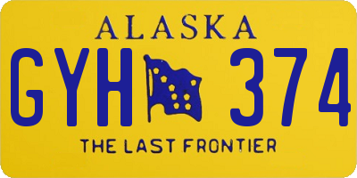 AK license plate GYH374