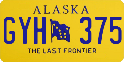 AK license plate GYH375