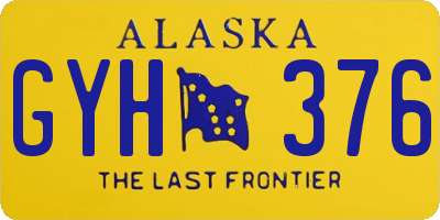 AK license plate GYH376