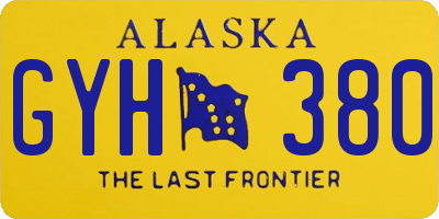 AK license plate GYH380