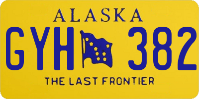 AK license plate GYH382