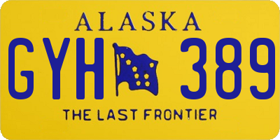 AK license plate GYH389