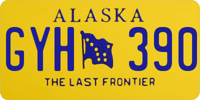 AK license plate GYH390