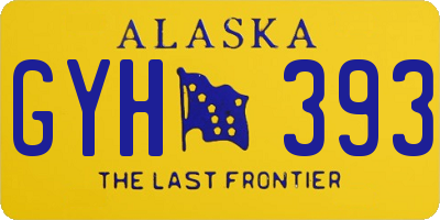 AK license plate GYH393