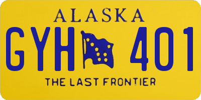 AK license plate GYH401