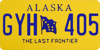 AK license plate GYH405