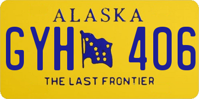AK license plate GYH406