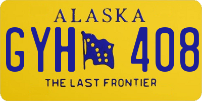 AK license plate GYH408