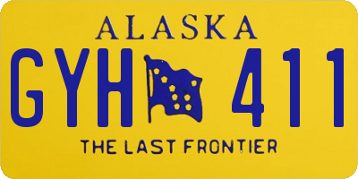 AK license plate GYH411