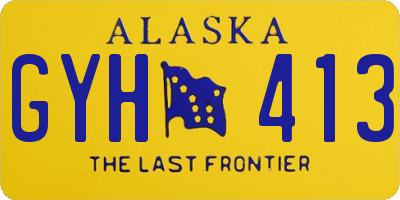 AK license plate GYH413